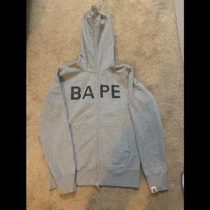 A Bathing Ape zip up hoodie